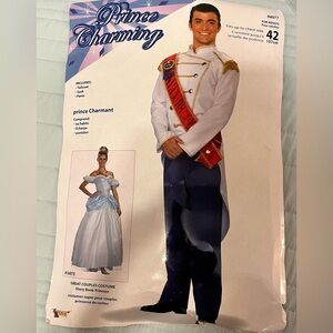 Men's Costume - White and Red